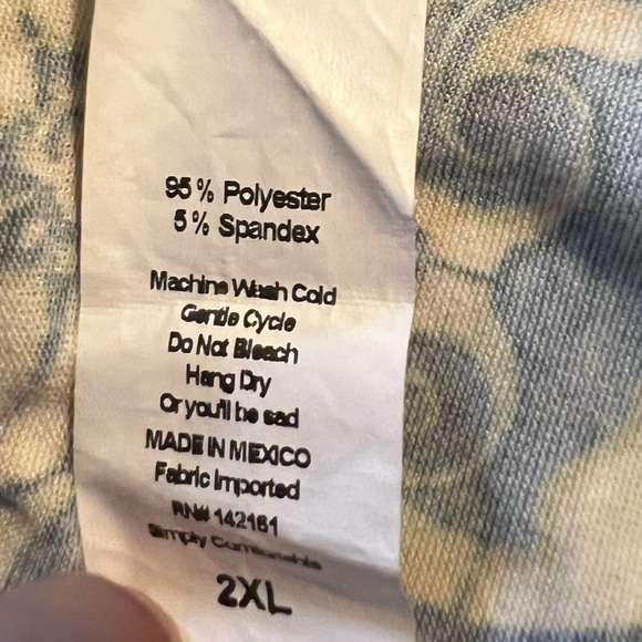 ⭐️LuLaRoe Floral Yellow and Blue Skirt - Picture 4 of 5